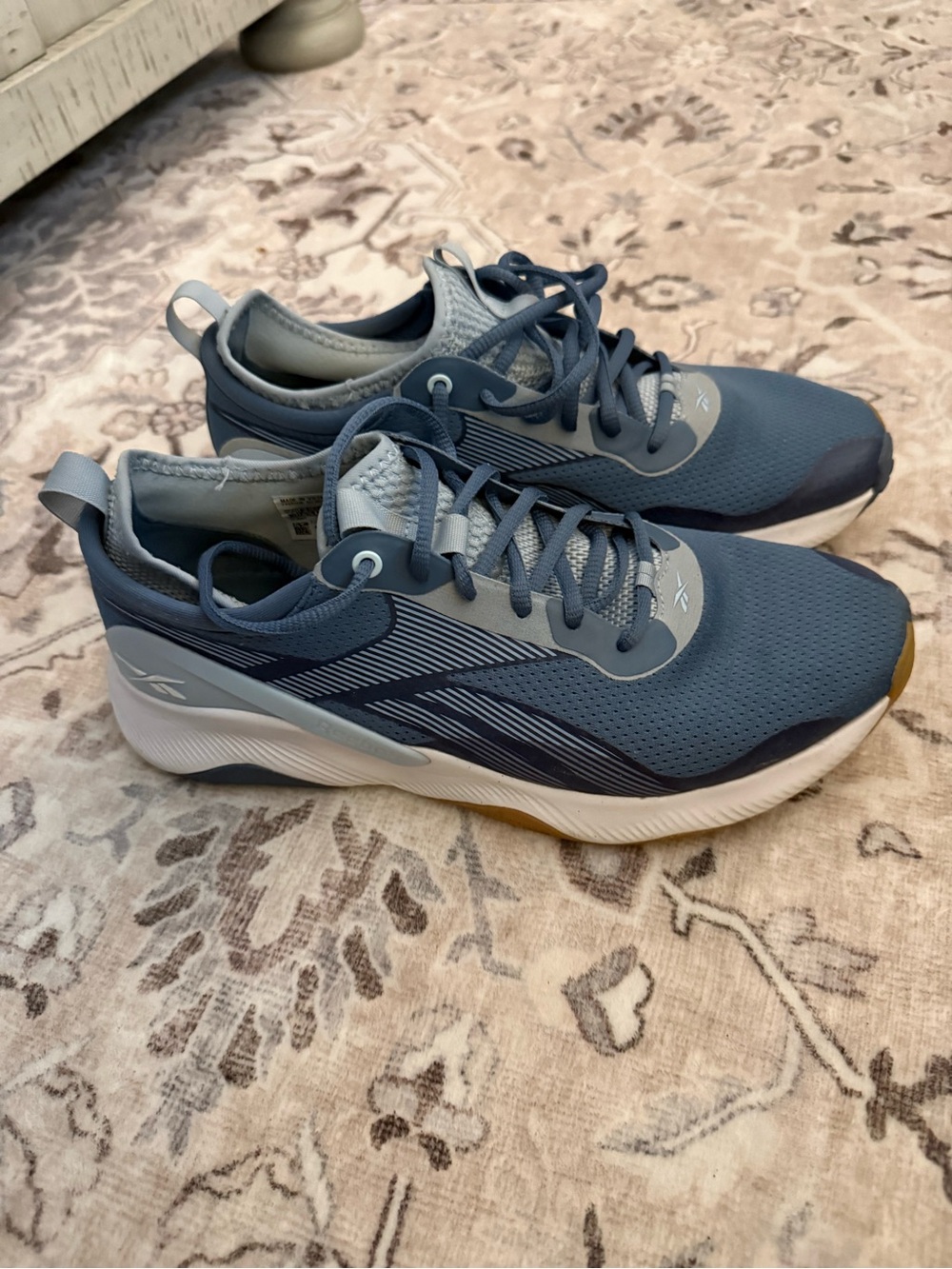 Reebok Women's Blue and Gray Lightweight Sneakers